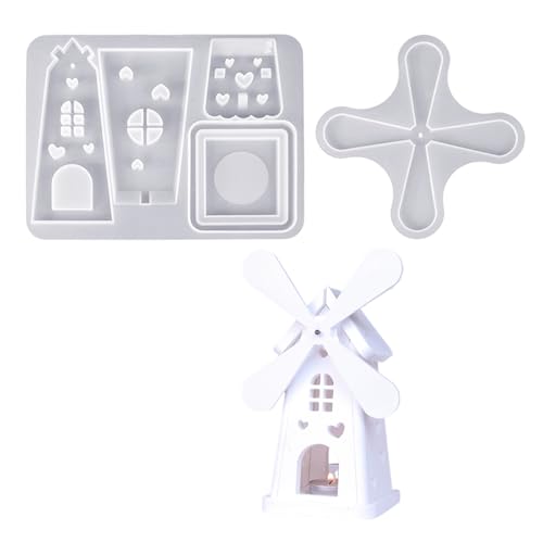 Künstlerische Silikon-Kerzenständer-Formen, Harz, Epoxidharz, rotierende Windmühlen-Form, Halterformen, Silikon-Textur, leicht zu lösen Künstlerische Silikon-Kerzenständer-Formen, Harz, Epoxidharz, rotierende Windmühlen-Form, Halterformen, Silikon-Textur, leicht zu lösen von WWHJR