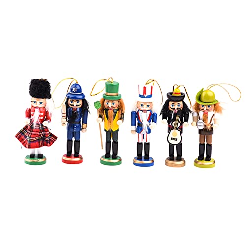 Miniatur-Soldaten-Figuren aus Holz, 6 Stück, Tischpuppe für Puppen, Ornamente, Heimdekoration, Gif-Figuren, Holz, Weihnachten Miniatur-Soldaten-Figuren aus Holz, 6 Stück, Tischpuppe für Puppen, Ornamente, Heimdekoration, Gif-Figuren, Holz, Weihnachten von WWHJR