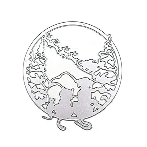 Runde Stanzformen aus Karbonstahl, Motiv: Weihnachtsspitze, für Scrapbooking, Fotos, Schablonen für wiederverwendbar von WWHJR