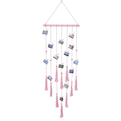WWHJR Foto-Wandbehänge, Wandteppich, Heimdekoration, handgefertigt, gewebte Wandbehänge mit Clip, Bilder-Organizer, Foto-Aufbewahrungsregal, Foto-Aufbewahrungsregal WWHJR Foto-Wandbehänge, Wandteppich, Heimdekoration, handgefertigt, gewebte Wandbehänge mit Clip, Bilder-Organizer, Foto-Aufbewahrungsregal, Foto-Aufbewahrungsregal von WWHJR