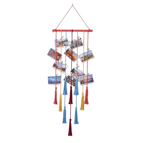 WWHJR Foto-Wandbehänge, Wandteppich, Heimdekoration, handgefertigt, gewebte Wandbehänge mit Clip, Bilder-Organizer, Foto-Aufbewahrungsregal, Foto-Aufbewahrungsregal WWHJR Foto-Wandbehänge, Wandteppich, Heimdekoration, handgefertigt, gewebte Wandbehänge mit Clip, Bilder-Organizer, Foto-Aufbewahrungsregal, Foto-Aufbewahrungsregal von WWHJR