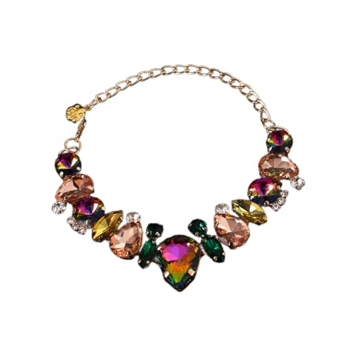 WWHJR Katzen Halsketten Anzug Halsband Kristall Prinzessin Halsband Hochzeit Foto Requisiten Urlaub Halsband Perlen für Prinzessin Katze und Hund Edelstein Perlenkette Katze und Hund Edelstein von WWHJR