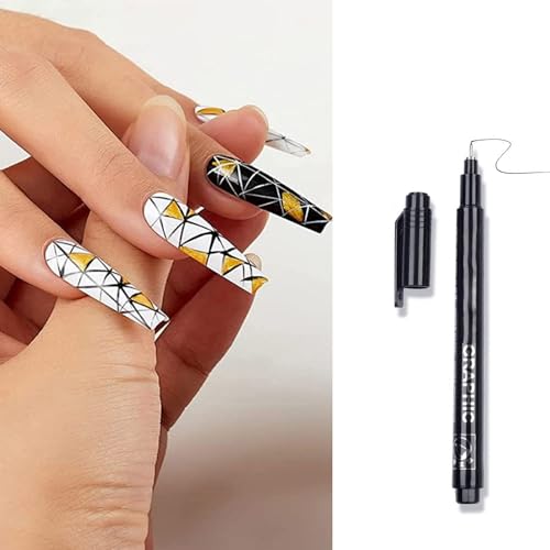 WWHJR Nagelkunststift, schnell trocknend, Nagellackstift, Acrylfarbe, Stift, Nägel, Kunstmarker, Nägel, Zeichenstift, Punktierwerkzeug, japanischer Nagelkunststift, japanischer Nagelkunststift WWHJR Nagelkunststift, schnell trocknend, Nagellackstift, Acrylfarbe, Stift, Nägel, Kunstmarker, Nägel, Zeichenstift, Punktierwerkzeug, japanischer Nagelkunststift, japanischer Nagelkunststift von WWHJR