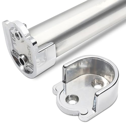 WWHJR Set mit 2 Schrankstangenhalterungen, Möbelbeschläge, Schrankstangenend-Basisstangenhalter für Kleidung, Kleiderschrank, Flansch, Kleiderschrankflansch WWHJR Set mit 2 Schrankstangenhalterungen, Möbelbeschläge, Schrankstangenend-Basisstangenhalter für Kleidung, Kleiderschrank, Flansch, Kleiderschrankflansch von WWHJR