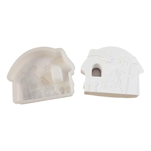 WWHJR Silikonform zur Geburt, religiöse Gipsformen, Epoxidharzformen, Ornamentform, Gießformen für Heimdekoration WWHJR Silikonform zur Geburt, religiöse Gipsformen, Epoxidharzformen, Ornamentform, Gießformen für Heimdekoration von WWHJR