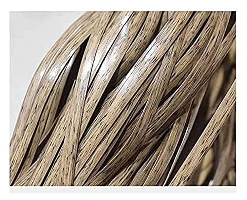 500g(65m) Flaches Pe-Rattan Synthetische Rattan Weben Material Kaffee Farbverlauf Flache Kunststoff Rattan FüR Stricken Reparatur Stuhl Tisch Haushalt Aufbewahrungsbox MöBel DIY Kunst & Handwerk von uyeoco