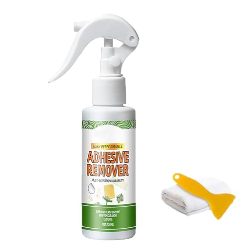 Multi-Purpose Strong Adhesive Remover,Adhesive Remover Spray With Scraper & Towel,Klebstoffentferner Extra Stark,Entfernt Schnell Hartnäckige Klebereste (1set) von WWWSENSEN