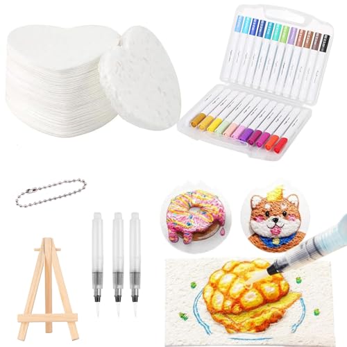 WWWSENSEN 3d Magic Foam Texture Painting Kit,Magic Texture Painting Kit,Diy Bubble Drawing Pens Art Supplies,Puffy Popcorn Magics Foam Textures PaintingKit,For Paintings,Art,Craft Supplies (C) von WWWSENSEN