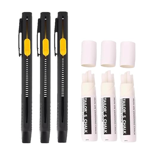 WWWSENSEN Heat Erasable Fabric Marker For Sewing,Embroidery,Quilting,Washable Heat Erasable Pens,Replaceable Refill Marking Pens,Effortlessly Make Clear And Precise Marks On Fabrics (3set) von WWWSENSEN