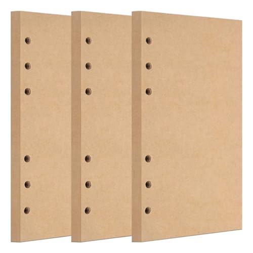 WWYSSZ Ringbuch Nachfüllpapier Kraftpapier A5 Nachfüllbar 3 Pack Notizpapier 6 Löcher 135 Blatt Nachfüllbare Refill Paper Nachfülleinlagen, für Agenden Planer Tagebücher Tägliches Tagebuch Skizzen WWYSSZ Ringbuch Nachfüllpapier Kraftpapier A5 Nachfüllbar 3 Pack Notizpapier 6 Löcher 135 Blatt Nachfüllbare Refill Paper Nachfülleinlagen, für Agenden Planer Tagebücher Tägliches Tagebuch Skizzen von WWYSSZ