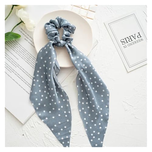 WXBCDS Kopftuch Damen Drucken Chiffon Lange Band Haargummis Frauen Mädchen Pferdeschwanz Schal Elastische Haarbänder Krawatten Haarschmuck(25) von WXBCDS