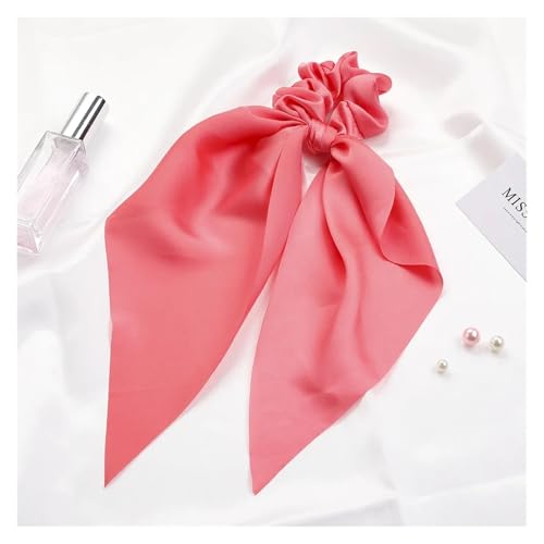 WXBCDS Kopftuch Damen Drucken Chiffon Lange Band Haargummis Frauen Mädchen Pferdeschwanz Schal Elastische Haarbänder Krawatten Haarschmuck(50) von WXBCDS