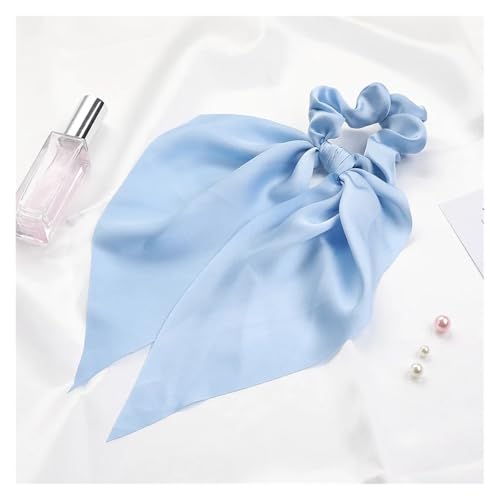WXBCDS Kopftuch Damen Drucken Chiffon Lange Band Haargummis Frauen Mädchen Pferdeschwanz Schal Elastische Haarbänder Krawatten Haarschmuck(51) von WXBCDS