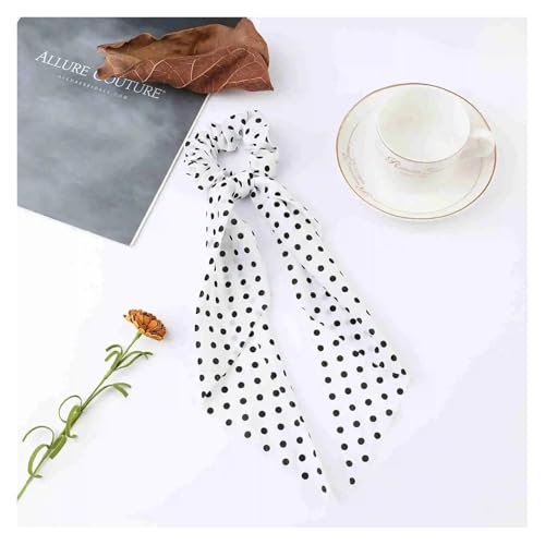 WXBCDS Kopftuch Damen Drucken Chiffon Lange Band Haargummis Frauen Mädchen Pferdeschwanz Schal Elastische Haarbänder Krawatten Haarschmuck(Color-12) von WXBCDS