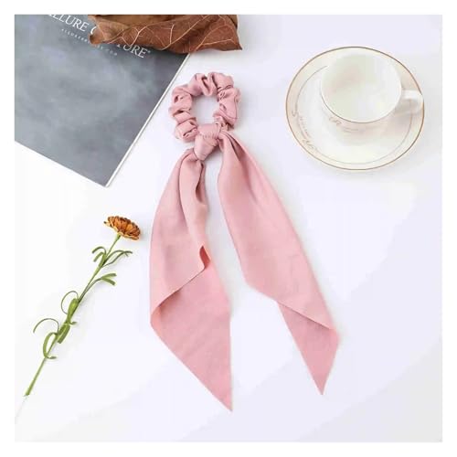 WXBCDS Kopftuch Damen Drucken Chiffon Lange Band Haargummis Frauen Mädchen Pferdeschwanz Schal Elastische Haarbänder Krawatten Haarschmuck(Color-23) von WXBCDS