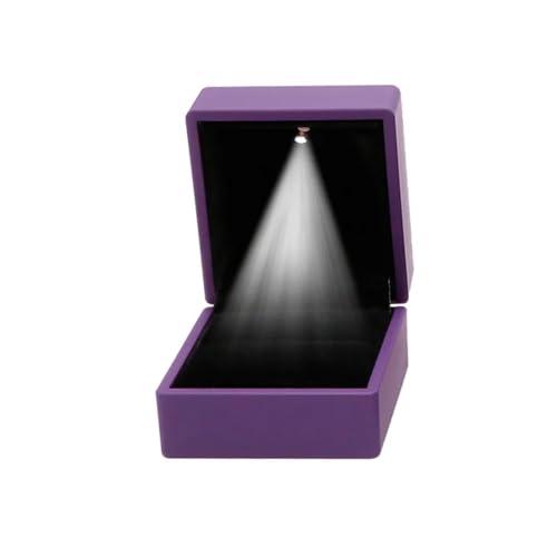 WXBCDS Ringbox Hochzeit Kreative Verlobungsring-Anhänger-Boxen, Ring-Aufbewahrungsbox, Schmuck-Display, Geschenk-Etui, Verpackung, Vitrinen-Boxen(2S9011-PL) von WXBCDS