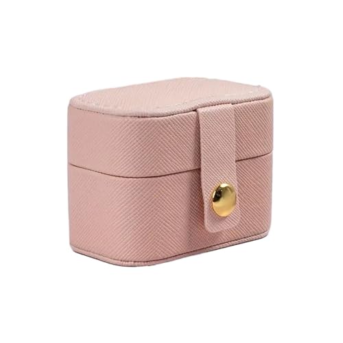 WXBCDS Ringbox Hochzeit Modische Mini-Klassiker-Schmuckschatulle, Mini-Reise, tragbare Ring-Aufbewahrungsbox, zur Aufbewahrung von Ringen, Ohrringen und Geschenken for Mädchen(2) von WXBCDS