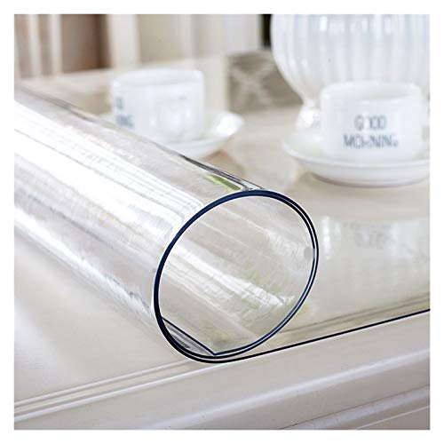 WXQTM Tischfolie Staubdicht Tischdecke Restaurant Studie Schutzpolster Weiches Glas Tischset PVC Tischabdeckung 2 Dicken, 10 Spezifikationen (2.0mm,70X70cm) von WXQTM