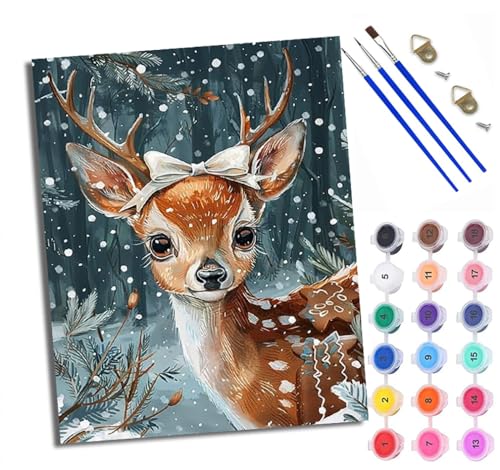 Malen Nach Zahlen Erwachsene Paint by Numbers Malen Nach Zahlen mit Pinseln und Acrylfarben Imagen de bienvenida con temática de Halloween Handgemalte Ölgemälde Leinwand für Home Décor Ohne Rahmen von WXRWANG