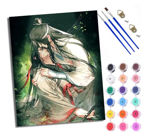 WXRWANG Malen Nach Zahlen Erwachsene Paint by Numbers Malen Nach Zahlen mit Pinseln und Acrylfarben Kuss Handgemalte Ölgemälde Leinwand für Home Décor Ohne Rahmen von WXRWANG