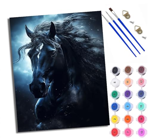 WXRWANG Malen Nach Zahlen ErwachseneGaloppierendes Pferd DIY handgemaltes Ölgemälde Set für Anfänger und Erwachsene Acrylfarbe Kreative Heimdekoration Geschenk Weihnachten WXRWANG Malen Nach Zahlen ErwachseneGaloppierendes Pferd DIY handgemaltes Ölgemälde Set für Anfänger und Erwachsene Acrylfarbe Kreative Heimdekoration Geschenk Weihnachten von WXRWANG
