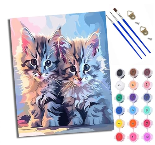 WXRWANG Malen Nach Zahlen ErwachsenePelziges Kätzchen DIY handgemaltes Ölgemälde Set für Anfänger und Erwachsene Acrylfarbe Kreative Heimdekoration Geschenk Weihnachten WXRWANG Malen Nach Zahlen ErwachsenePelziges Kätzchen DIY handgemaltes Ölgemälde Set für Anfänger und Erwachsene Acrylfarbe Kreative Heimdekoration Geschenk Weihnachten von WXRWANG