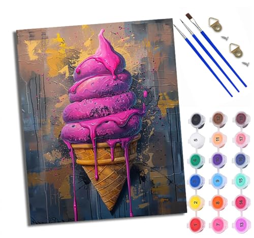 WXRWANG Malen Nach Zahlen ErwachseneTropfendes Pulvereis DIY handgemaltes Ölgemälde Set für Anfänger und Erwachsene Acrylfarbe Kreative Heimdekoration Geschenk Weihnachten WXRWANG Malen Nach Zahlen ErwachseneTropfendes Pulvereis DIY handgemaltes Ölgemälde Set für Anfänger und Erwachsene Acrylfarbe Kreative Heimdekoration Geschenk Weihnachten von WXRWANG