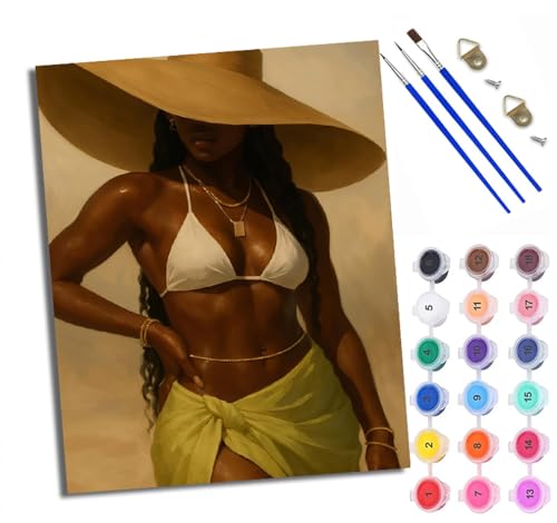 WXRWANG Malen Nach Zahlen Für Erwachsene Bikini Afrikanische Mädchen Malen Nach Zahlen Erwachsene Malen Nach Zahlen DIY Malen-Nach-Zahlen Kits Rahmenlose Leinwand Mit 3 Pinseln - 16 * 20 Zoll WXRWANG Malen Nach Zahlen Für Erwachsene Bikini Afrikanische Mädchen Malen Nach Zahlen Erwachsene Malen Nach Zahlen DIY Malen-Nach-Zahlen Kits Rahmenlose Leinwand Mit 3 Pinseln - 16 * 20 Zoll von WXRWANG
