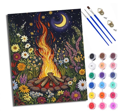 WXRWANG Malen Nach Zahlen Für Erwachsene Blumen Brennholz Nacht Malen Nach Zahlen Erwachsene Malen Nach Zahlen DIY Malen-Nach-Zahlen Kits Rahmenlose Leinwand Mit 3 Pinseln - 16 * 20 Zoll WXRWANG Malen Nach Zahlen Für Erwachsene Blumen Brennholz Nacht Malen Nach Zahlen Erwachsene Malen Nach Zahlen DIY Malen-Nach-Zahlen Kits Rahmenlose Leinwand Mit 3 Pinseln - 16 * 20 Zoll von WXRWANG