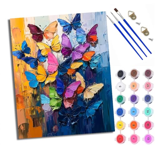 WXRWANG Malen Nach Zahlen Für Erwachsene Fantasie-Schmetterling Malen Nach Zahlen Erwachsene Malen Nach Zahlen DIY Malen-Nach-Zahlen Kits Rahmenlose Leinwand Mit 3 Pinseln - 16 * 20 Zoll WXRWANG Malen Nach Zahlen Für Erwachsene Fantasie-Schmetterling Malen Nach Zahlen Erwachsene Malen Nach Zahlen DIY Malen-Nach-Zahlen Kits Rahmenlose Leinwand Mit 3 Pinseln - 16 * 20 Zoll von WXRWANG