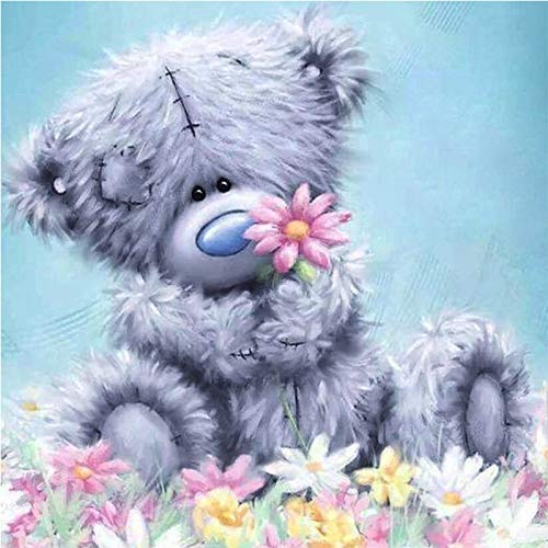 WXZRU 5D Diamond Painting，5D DIY Diamond Embroidery Mosaic Pattern Cartoon Bear Picture Home Decor Gift Round Diamond Painting Cross Stitch Kits 30x40cm nVc296 von WXZRU