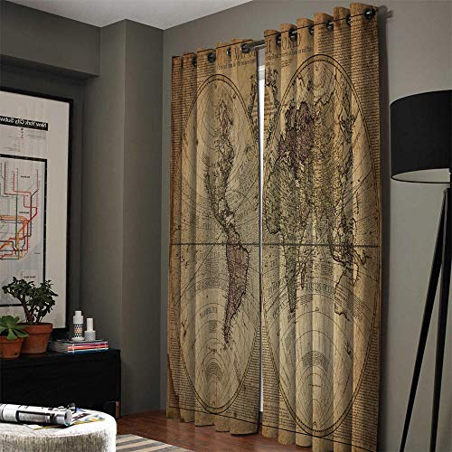 WXhGY Verdunkelungsvorhang Khaki 2 Stücke Ösen Gardinen Kälte und Wärmeisolierung Kartenmuster B 91.5 x H 214 cm Geräuschreduzierung für Schlafzimmer Kinderzimmer Wohnzimmer Kinderzimmer WXhGY Verdunkelungsvorhang Khaki 2 Stücke Ösen Gardinen Kälte und Wärmeisolierung Kartenmuster B 91.5 x H 214 cm Geräuschreduzierung für Schlafzimmer Kinderzimmer Wohnzimmer Kinderzimmer von WXhGY