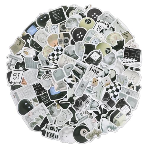 122 Stück Schwarz Weiß Sticker Set Aesthetic Vintage Aufkleber Wasserfest Scrapbook Zubehör DIY Basteln Deko für Scrapbooking Laptop Fahrrad Teenager Jugendliche Skateboard Handy Koffer Helm Motorrad 122 Stück Schwarz Weiß Sticker Set Aesthetic Vintage Aufkleber Wasserfest Scrapbook Zubehör DIY Basteln Deko für Scrapbooking Laptop Fahrrad Teenager Jugendliche Skateboard Handy Koffer Helm Motorrad von WY LIGHTING LEVEL