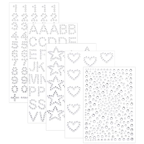 5 Blatt Strass Aufkleber, Selbstklebend Strasssteine Glitzer Strass Temporäre Tattoo Transparent Glitzersteine Schmucksteine Strasssticker für Gesicht Körper Nägel Deko DIY Handwerk 5 Blatt Strass Aufkleber, Selbstklebend Strasssteine Glitzer Strass Temporäre Tattoo Transparent Glitzersteine Schmucksteine Strasssticker für Gesicht Körper Nägel Deko DIY Handwerk von WY LIGHTING LEVEL