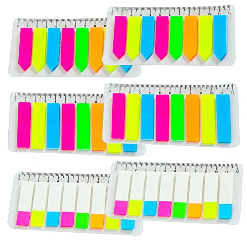 Livst 6 Packungen mit Neon-Indexetiketten, 3 Arten von rechteckigen und pfeilförmigen Haftnotizen, Markierungsmarkierungen und Einfügemarkierungen zum Markieren von Notizbuchetiketten Livst 6 Packungen mit Neon-Indexetiketten, 3 Arten von rechteckigen und pfeilförmigen Haftnotizen, Markierungsmarkierungen und Einfügemarkierungen zum Markieren von Notizbuchetiketten von WYAN