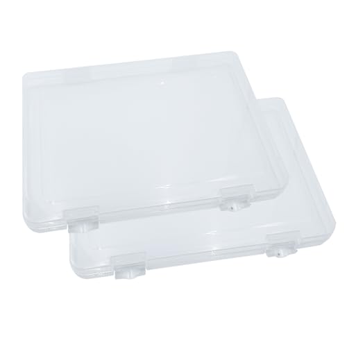 WYAN 2 Stück A4 Ordner Aufbewahrungsboxen,Klare Kunststoffperlen Aufbewahrungsbehälter Box,Rechteck Perlenhalter Kunststoffkoffer,Baustein Organizer,für die Speicherung von Elementen WYAN 2 Stück A4 Ordner Aufbewahrungsboxen,Klare Kunststoffperlen Aufbewahrungsbehälter Box,Rechteck Perlenhalter Kunststoffkoffer,Baustein Organizer,für die Speicherung von Elementen von WYAN