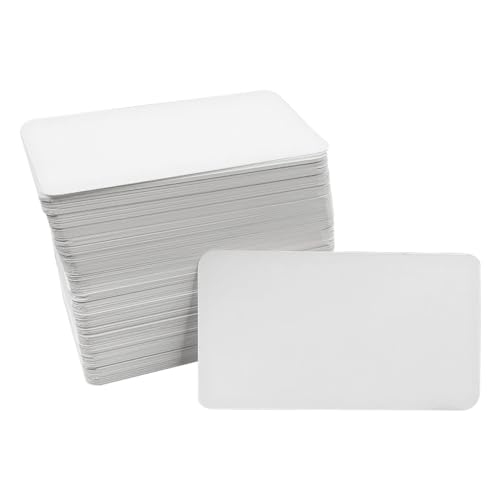 WYAN 200 Stück Weiß Papierkarten Blanko,Mitteilungskarte,Kraftpapier Karten,Leere Visitenkarten Karteikarten,für Nachrichten, DIY, als Geschenk(9 * 5cm) von WYAN