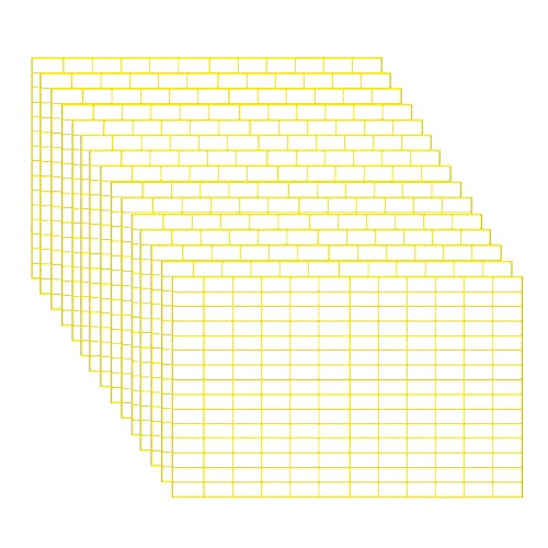 WYAN 2700 Stück Kleine Klebeetiketten und abnehmbare weiße Selbstklebend Klebeetiketten für Flaschen, Aktenordner, Glasboxen, Schule, Büro,Küche(9 * 13mm) von WYAN