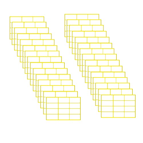 WYAN 360 Etiketten Selbstklebend, Etiketten, Aufkleber zum Beschriften, Geeignet für Ordner, Gläser, Schachteln, Umschläge, Schulen, Büros, Küchen (32 * 64 MM) von WYAN
