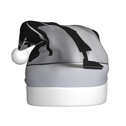 WYCZHY Beeindruckende Karate-Weihnachtsmütze für Herren, Weihnachtsmannmütze, Urlaub für Erwachsene, Männer, Frauen, Weihnachtsmütze für Neujahr, festliche Party von WYCZHY