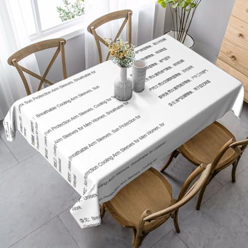 WYCZHY Elegante Party-Tischdecke mit Namensdruck, mit weichem, dickem Stoff für Bankett-Feiern von WYCZHY