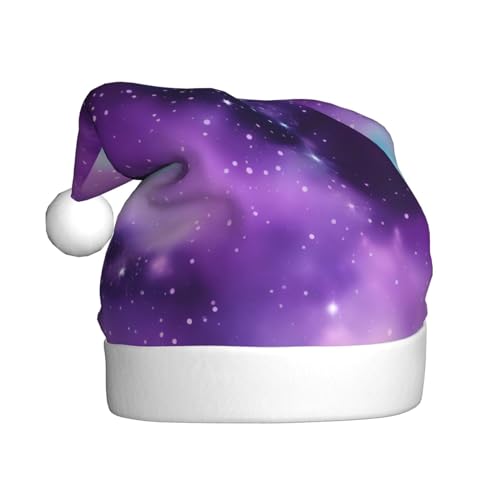 WYCZHY Magische Galaxie, Himmel, lila, Weihnachtsmütze, Weihnachtsmannmütze, Urlaub für Erwachsene, Männer, Frauen, Weihnachtsmütze für Neujahr, festliche Party WYCZHY Magische Galaxie, Himmel, lila, Weihnachtsmütze, Weihnachtsmannmütze, Urlaub für Erwachsene, Männer, Frauen, Weihnachtsmütze für Neujahr, festliche Party von WYCZHY