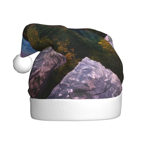 WYCZHY Weihnachtsmütze mit kanadischer Rauchklippe, Weihnachtsmannmütze, Urlaub für Erwachsene, Männer, Frauen, Weihnachtsmütze für Neujahr, festliche Party WYCZHY Weihnachtsmütze mit kanadischer Rauchklippe, Weihnachtsmannmütze, Urlaub für Erwachsene, Männer, Frauen, Weihnachtsmütze für Neujahr, festliche Party von WYCZHY