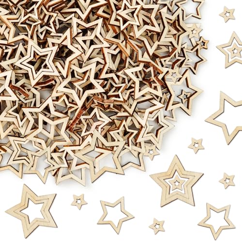 300 Stück Holzsterne Streudeko,Kleine Holzsterne zum Basteln,Sterne Holz,Sterne Deko Konfett,Streudeko Sterne Weihnachten, Holzsterne 3er Set für Weihnachten Tischdeko 3 Größen 300 Stück Holzsterne Streudeko,Kleine Holzsterne zum Basteln,Sterne Holz,Sterne Deko Konfett,Streudeko Sterne Weihnachten, Holzsterne 3er Set für Weihnachten Tischdeko 3 Größen von WYFDCZZP