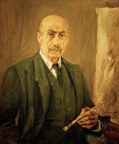 WYKUJMYTO Bekannt Leinwand Druck Wand Leinwanddruck Malerei Selbstbildnis im Anzug neben der Staffelei von Max Liebermann Kunstwerk Bilder für Bürodekoration 60x90cm WYKUJMYTO Bekannt Leinwand Druck Wand Leinwanddruck Malerei Selbstbildnis im Anzug neben der Staffelei von Max Liebermann Kunstwerk Bilder für Bürodekoration 60x90cm von WYKUJMYTO