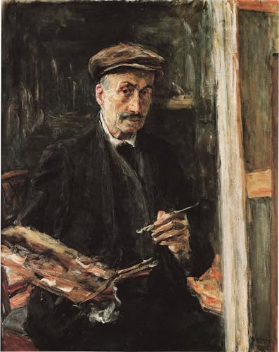 WYKUJMYTO Bekannt Wandkunst Auf Leinwand Moderne Kunst Wandbild Selbstbildnis mit Sportmütze an Der Staffelei von Max Liebermann Leinwanddruck Malerei für Wanddekoration 60x90cm WYKUJMYTO Bekannt Wandkunst Auf Leinwand Moderne Kunst Wandbild Selbstbildnis mit Sportmütze an Der Staffelei von Max Liebermann Leinwanddruck Malerei für Wanddekoration 60x90cm von WYKUJMYTO