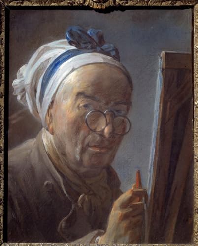 WYKUJMYTO Bekannt Wandkunst Auf Leinwand Moderne Kunst Wandbild Selbstporträt an der Staffelei Pastellgemälde von Jean Baptiste Simeon Chardin Leinwanddruck Malerei für Wanddekoration 60x90cm WYKUJMYTO Bekannt Wandkunst Auf Leinwand Moderne Kunst Wandbild Selbstporträt an der Staffelei Pastellgemälde von Jean Baptiste Simeon Chardin Leinwanddruck Malerei für Wanddekoration 60x90cm von WYKUJMYTO