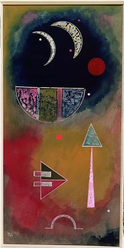 WYKUJMYTO Bekannt Wandkunst Auf Leinwand Moderne Kunst Wandbild Vom Licht ins Dunkel von Gouache und Wc von Wassily Kandinsky Leinwanddruck Malerei für Wanddekoration 60x90cm WYKUJMYTO Bekannt Wandkunst Auf Leinwand Moderne Kunst Wandbild Vom Licht ins Dunkel von Gouache und Wc von Wassily Kandinsky Leinwanddruck Malerei für Wanddekoration 60x90cm von WYKUJMYTO