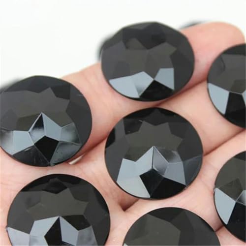 10 Stück 30 mm große runde Kristall-AB-Strass-Applikationen mit flacher Rückseite, Acryl-Edelsteine, große klare Steine, DIY-Scrapbook-Perlen, ZZ562-Schwarz 10 Stück 30 mm große runde Kristall-AB-Strass-Applikationen mit flacher Rückseite, Acryl-Edelsteine, große klare Steine, DIY-Scrapbook-Perlen, ZZ562-Schwarz von WYLZBA
