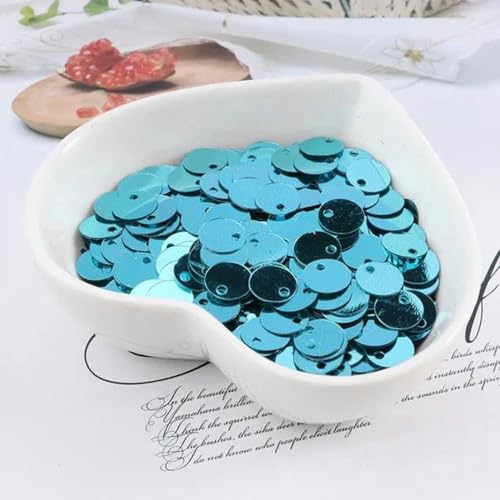 600 Stück 8 mm flache, runde Pailletten zum Nähen, für Hochzeitsbasteln, Pailletten für Bekleidungszubehör, Hellblau 600 Stück 8 mm flache, runde Pailletten zum Nähen, für Hochzeitsbasteln, Pailletten für Bekleidungszubehör, Hellblau von WYLZBA